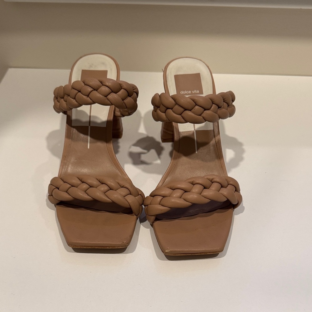 Dolce Vita Women's Brown Braided Heels